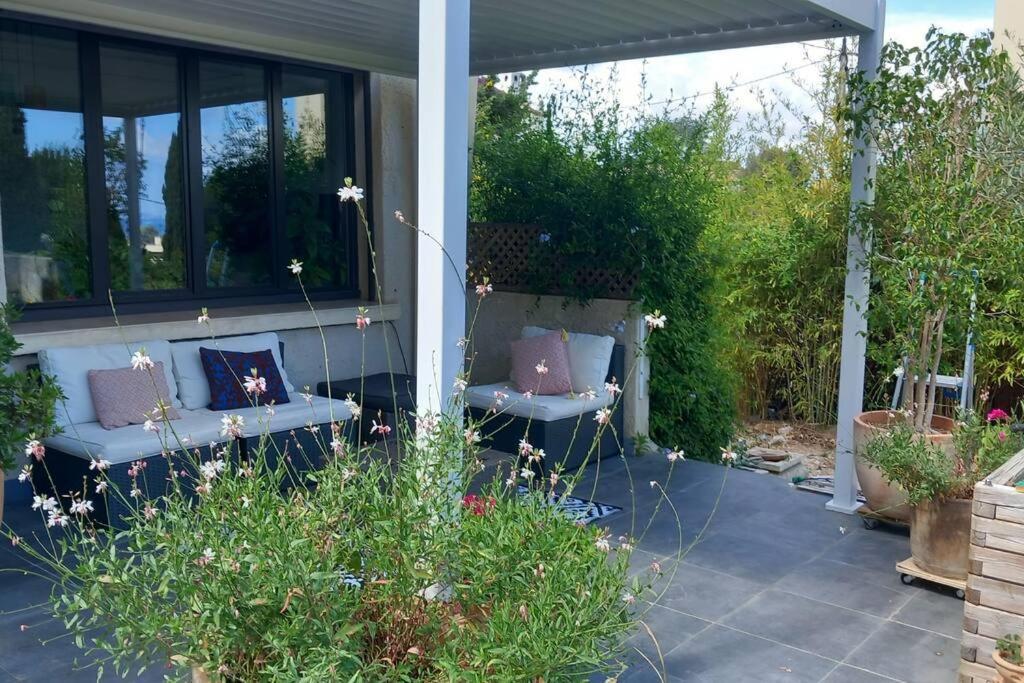 Villa Magali Grande Terrasse Vue Mer, Jardin, Proche Port La Ciotat Luaran gambar