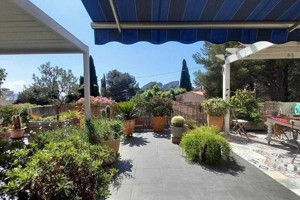 Villa Magali Grande Terrasse Vue Mer, Jardin, Proche Port La Ciotat Luaran gambar
